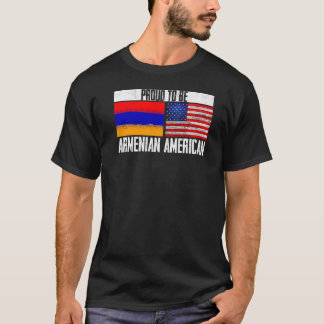 Stolz ist die armenische amerikanische Flagge US A T-Shirt