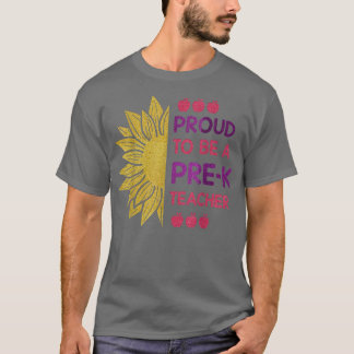 Stolz ist ein Prek Teacher Prek Educator Sunfloe T-Shirt