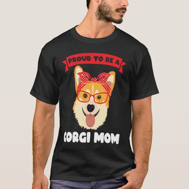 Stolz ist eine Corgi Mama Corgi Mama T-Shirt (Vorderseite)
