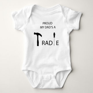 Stolz ist mein Vater ein Tradie Baby Strampler