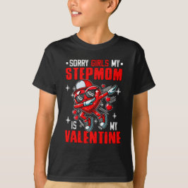 Stolz ist meine Stepmutter mein Valentinherz T-Shirt
