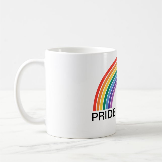 Stolz ist Power LGBTQ+-Regenbogen-Tasse Kaffeetasse (Links)