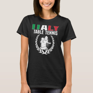 Stolz Italien Tischtennis Italienische Pingpong-Un T-Shirt