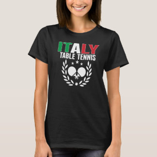 Stolz Italien Tischtennis Italienische Pingpong-Un T-Shirt