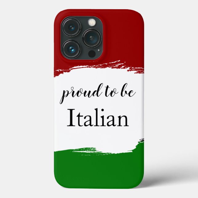 Stolz, italienisch Patriotisch zu sein  Case-Mate iPhone Hülle (Rückseite)
