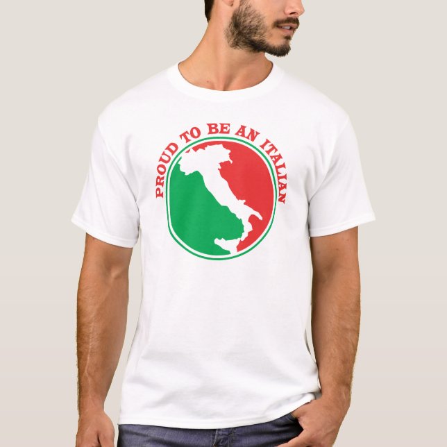 Stolz, italienisch zu sein T-Shirt (Vorderseite)