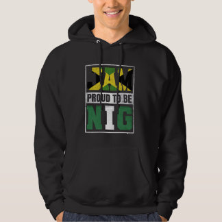 Stolz Jamaikaner Nigerianer Mix Jamaika und Nigeri Hoodie