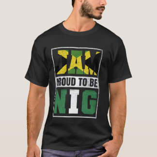 Stolz Jamaikaner Nigerianer Mix Jamaika und Nigeri T-Shirt