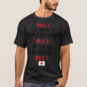 Stolz Japan regiert Japans Flagge Japans Wurzeln T-Shirt
