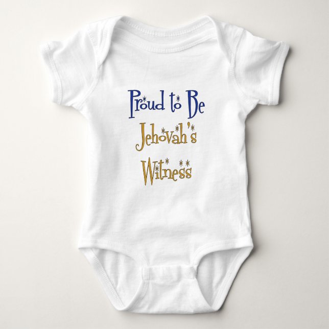 Stolz, Jehovas Zeuge zu sein Baby Strampler (Vorderseite)