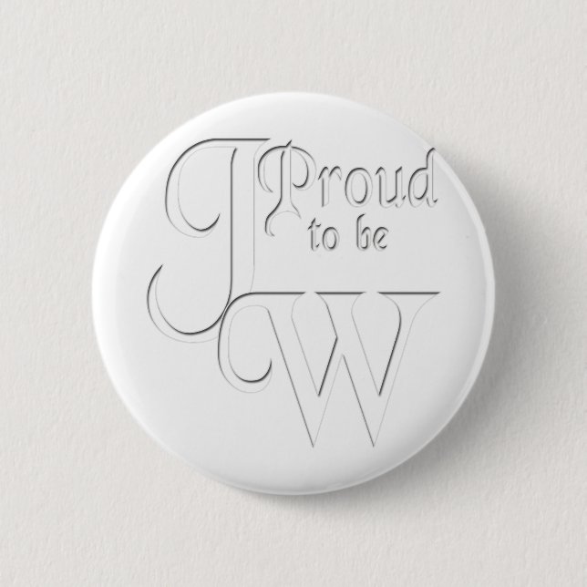 Stolz, Jehovas Zeuge zu sein Button (Vorderseite)