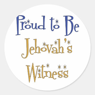 Stolz, Jehovas Zeuge zu sein Runder Aufkleber