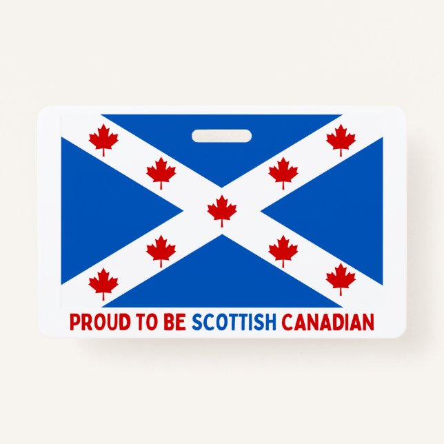 STOLZ, KANADIAN SCOTTISH ZU SEIN! AUSWEIS (Vorderseite)