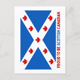 STOLZ, KANADIAN SCOTTISH ZU SEIN! POSTKARTE