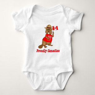 Stolz kanadischer Biber Baby Strampler