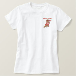 Stolz kanadischer Biber Besticktes T-Shirt