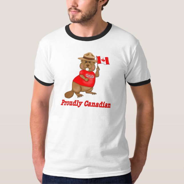 Stolz kanadischer Biber T-Shirt (Vorderseite)