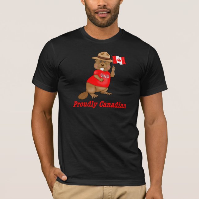 Stolz kanadischer Biber T-Shirt (Vorderseite)