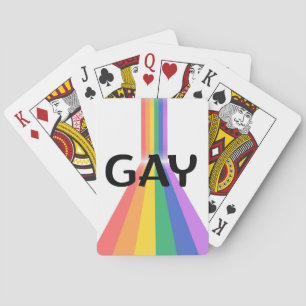 Stolz & Keck – "GAY"-Typografie mit Strahlenden Ve Spielkarten
