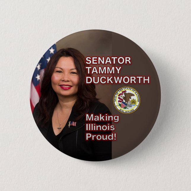 Stolz-Knopf Senatorn-Tammy Duckworth Illinois Button (Vorderseite)