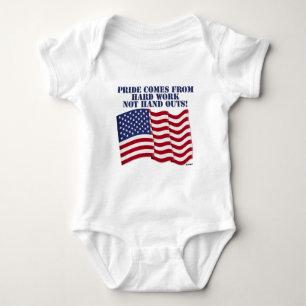 STOLZ KOMMT VON HARTER ARBEIT, NICHT VON ALMOSEN! BABY STRAMPLER