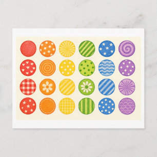 Stolz-Kreis-Regenbogen-Collage Postkarte