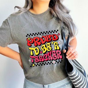 Stolz Lehrerin Retro - Geschenk des Lehrers Tri-Blend Shirt