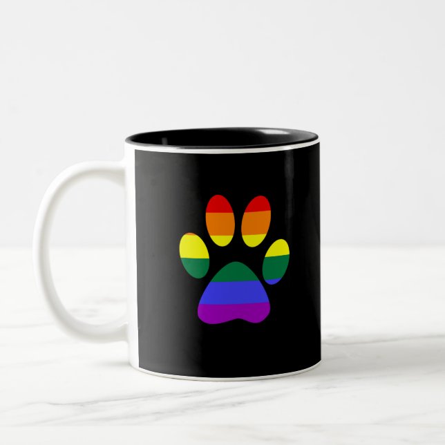 Stolz-Lesben-Geschenk der homosexueller Zweifarbige Tasse (Links)
