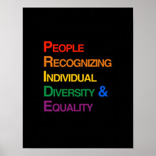 STOLZ: LEUTE, DIE EINZELNES DIVERSITY ERKENNEN POSTER