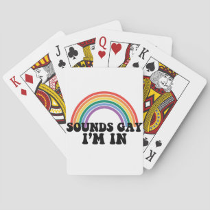 Stolz LGBT klingt schwul ich bin in schwuler Regen Spielkarten