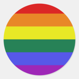 Stolz LGBT Rainbow Runder Aufkleber
