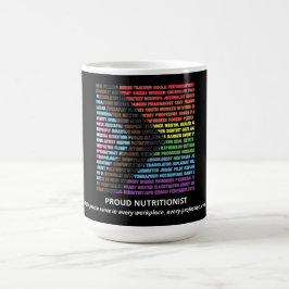 Stolz LGBT Vielfalt Regenbogen Wortwolke Benutzerd Kaffeetasse