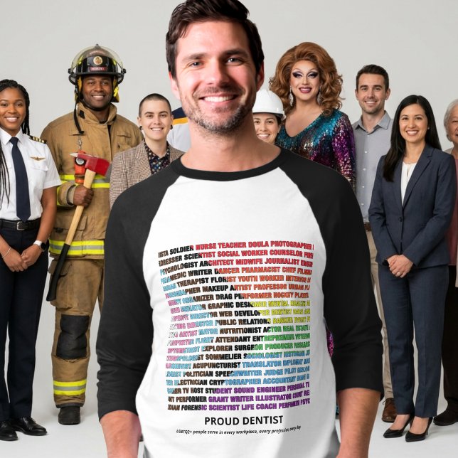 Stolz LGBT Vielfalt Regenbogen Wortwolke Raglan T-Shirt (Von Creator hochgeladen)