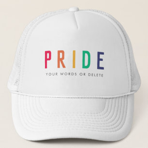 Stolz LGBTQ Gay Modern Rainbow Truckerkappe