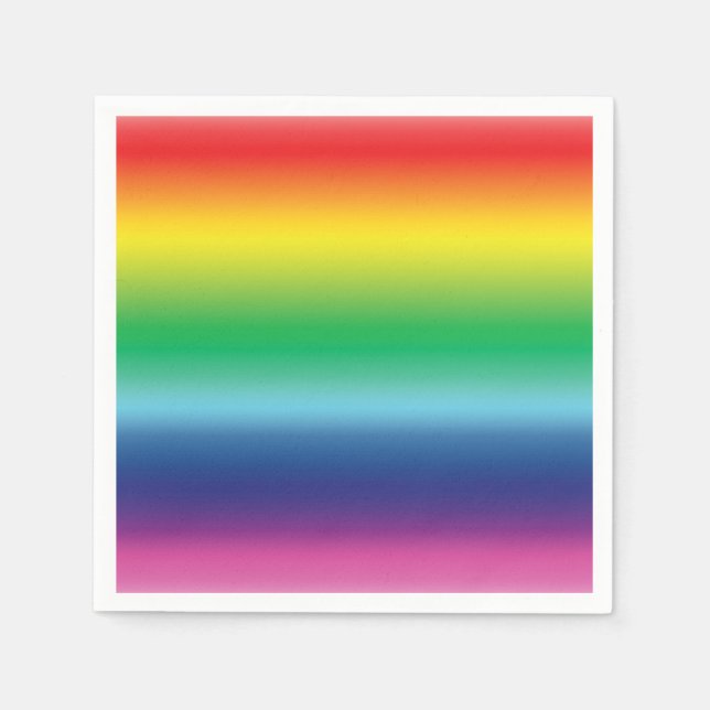 Stolz lgbtq lgbt quee Regenbogenfarben Serviette (Vorderseite)