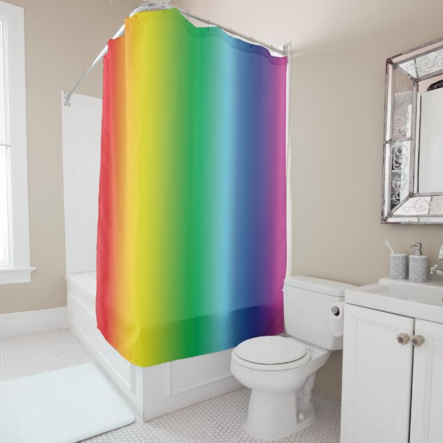 Stolz lgbtq Lgbt Regenbogenfarben Duschvorhang (Beispiel)