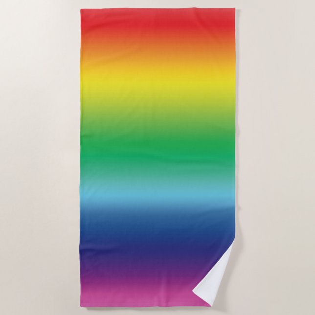 Stolz lgbtq Lgbt Regenbogenfarben Strandtuch (Vorderseite)