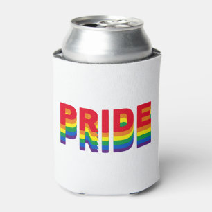 Stolz lgbtq quee Gay Regenbogen-Retrofarben Dosenkühler
