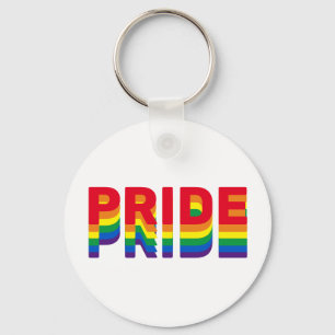 Stolz lgbtq quee Gay Regenbogen-Retrofarben Schlüsselanhänger