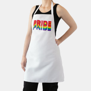 Stolz lgbtq quee Gay Regenbogen-Retrofarben Schürze