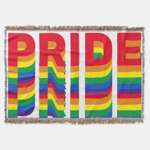 Stolz lgbtq quee Gay Regenbogenfarben Muster Decke