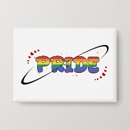 Stolz LGBTQ Regenbogen-Flagge Knopf Button