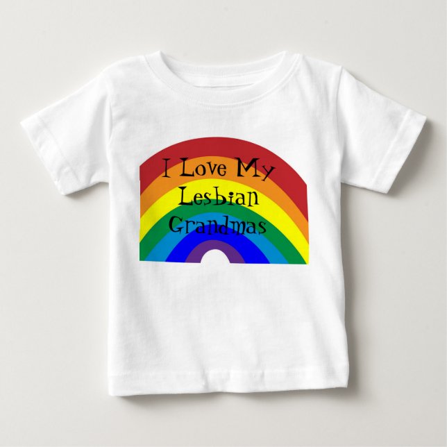 Stolz: Liebe I meine Großmütter Baby T-shirt (Vorderseite)