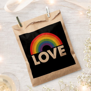 Stolz Liebe ist Liebe Gay Gleichheit Regenbogen LG Geschenktütchen