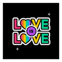 Stolz. Liebe ist Liebe. Gay Rainbow Farben