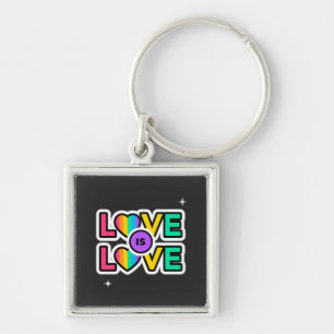 Stolz. Liebe ist Liebe. Gay Rainbow Farben Schlüsselanhänger