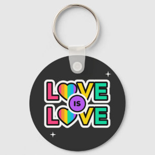 Stolz. Liebe ist Liebe. Gay Rainbow Farben Schlüsselanhänger