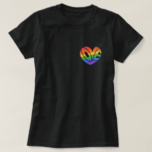 Stolz Liebe Schwul Regenbogen LGBTQ T-Shirt