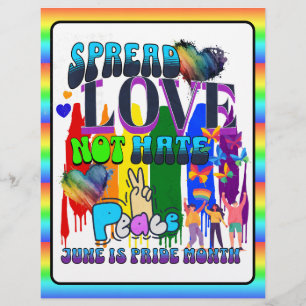 Stolz   Liebe verbreiten, nicht Hass Flyer