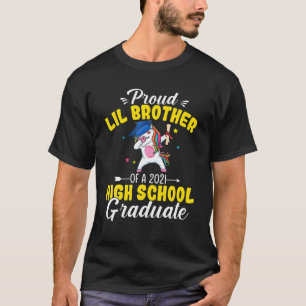 Stolz Lil Bruder eines High School Graduate U 2021 T-Shirt